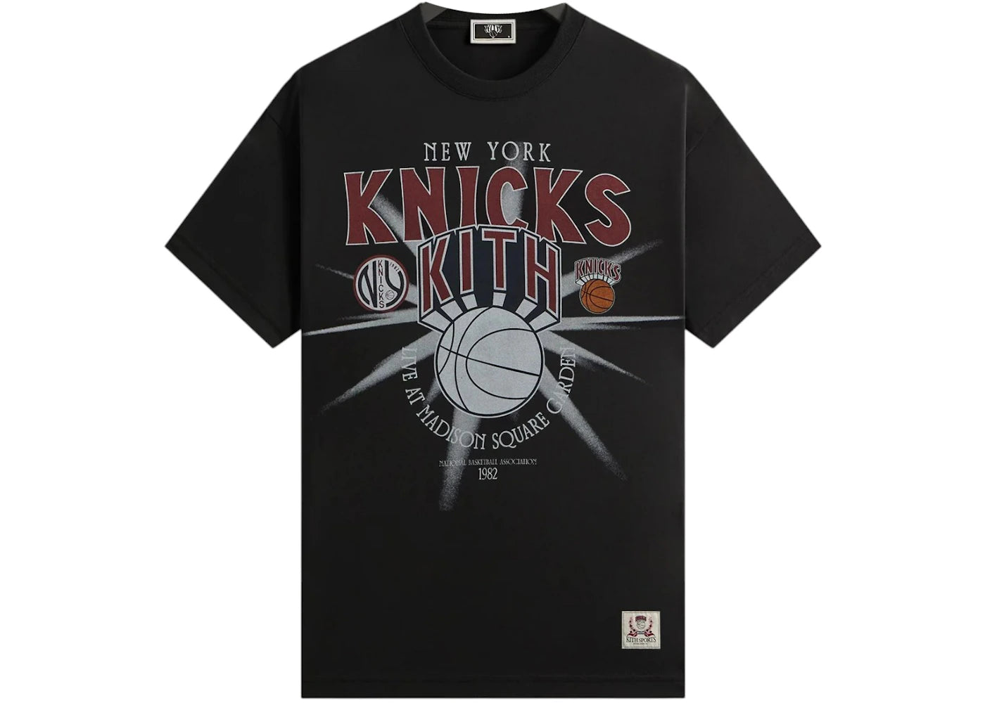 Kith x New York Knicks Madison Square Garden Burst Jones Tee Black - vue secondaire A