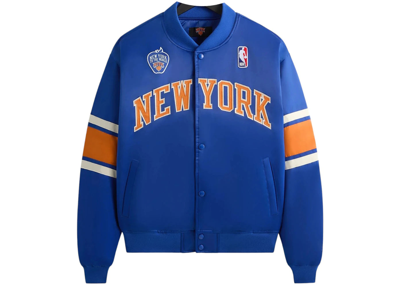 Kith x New York Knicks Patrick Ewing Classic Satin Bomber Jacket Current - vue 360