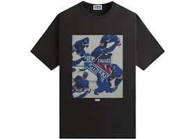 Kith x New York Rangers On Ice Vintage Tee Black