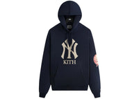 Kith x New York Yankees Plush Fleece Cropped Braxton Hoodie Nocturnal