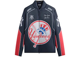 Kith x New York Yankees Zip Brixton Puffed Shirt Jacket Nocturnal - vue 360