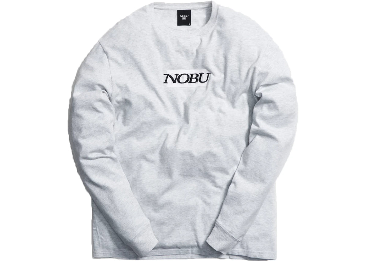 Kith x Nobu Classic Logo L/S Tee Light Heather Grey - vue 360