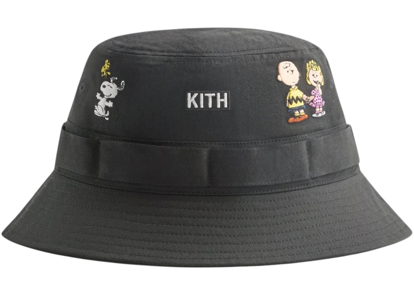 Kith x Peanuts 75 Clemens Bucket Hat Black - vue 360