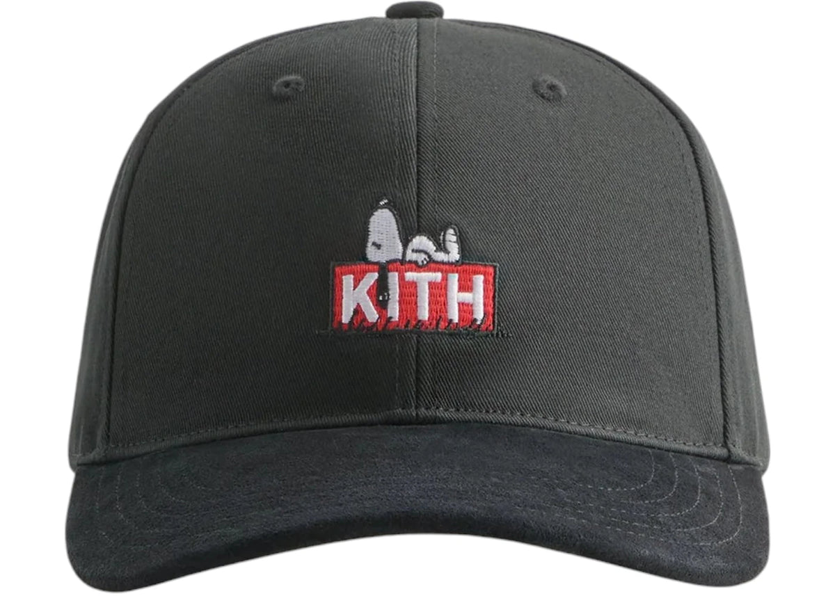 Kith x Peanuts 75 Twill Aaron Classic Suede Brim Cap Black - vue secondaire A