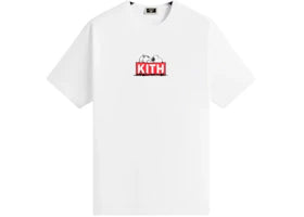 Kith x Peanuts Doghouse Classic Logo Tee White