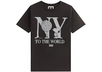 Kith x Peanuts Kids New York To The World Vintage Tee Black