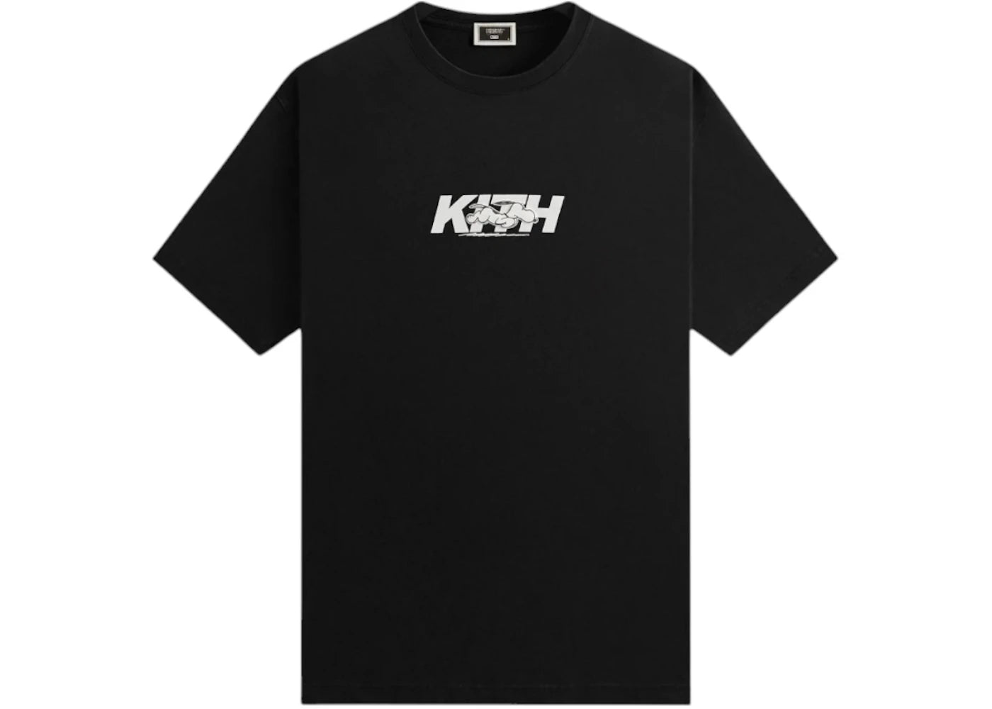 Kith x Peanuts Snoopy Run Fast Logo Tee Black - vue secondaire A