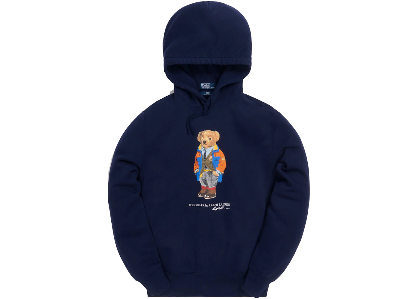 Kith x Polo Ralph Lauren Fleece Hoodie Navy Blue - vue secondaire A