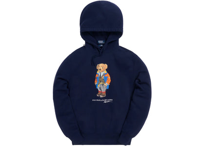 Kith x Polo Ralph Lauren Fleece Hoodie Navy Blue - apparel view 2