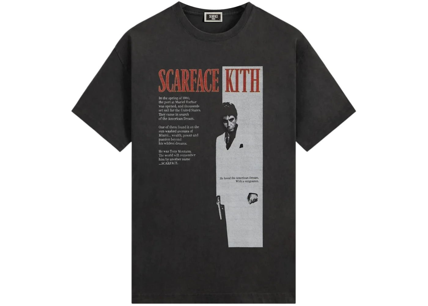 Kith x Scarface Film Poster Vintage Tee Black - vue secondaire A