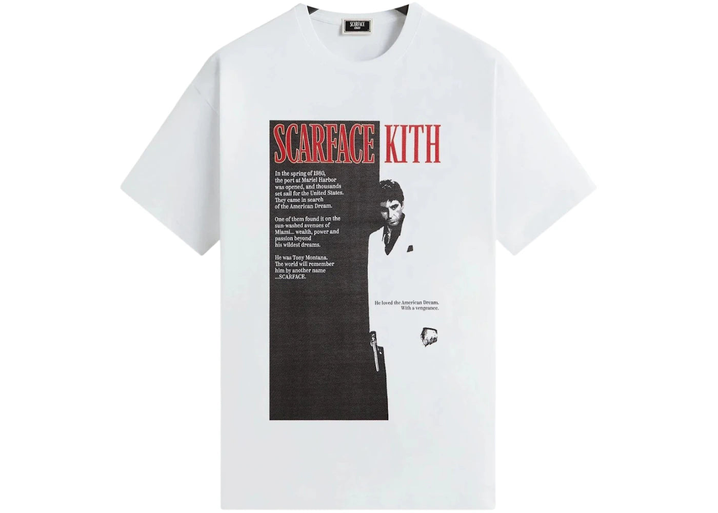 Kith x Scarface Film Poster Vintage Tee White - vue secondaire A