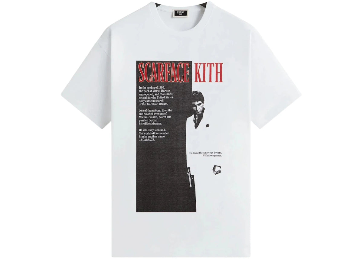 Kith x Scarface Film Poster Vintage Tee White - vue 360
