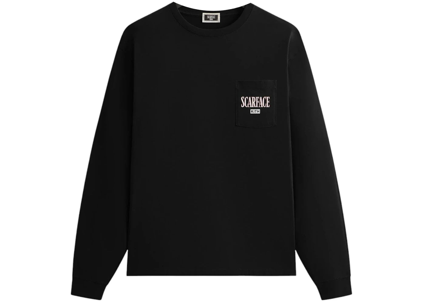 Kith x Scarface Statue Long Sleeve Pocket Tee Black - vue secondaire A