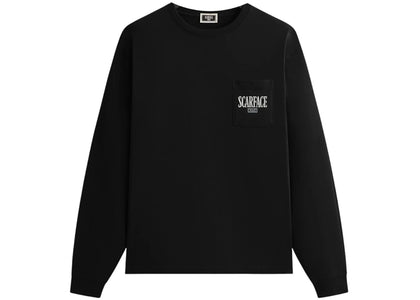 Kith x Scarface Tony Vintage Long Sleeve Pocket Tee Black - product view 2