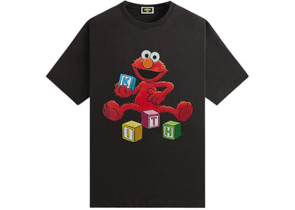 Kith x Sesame Street Alphabet Vintage Tee Black - authentic Kith product