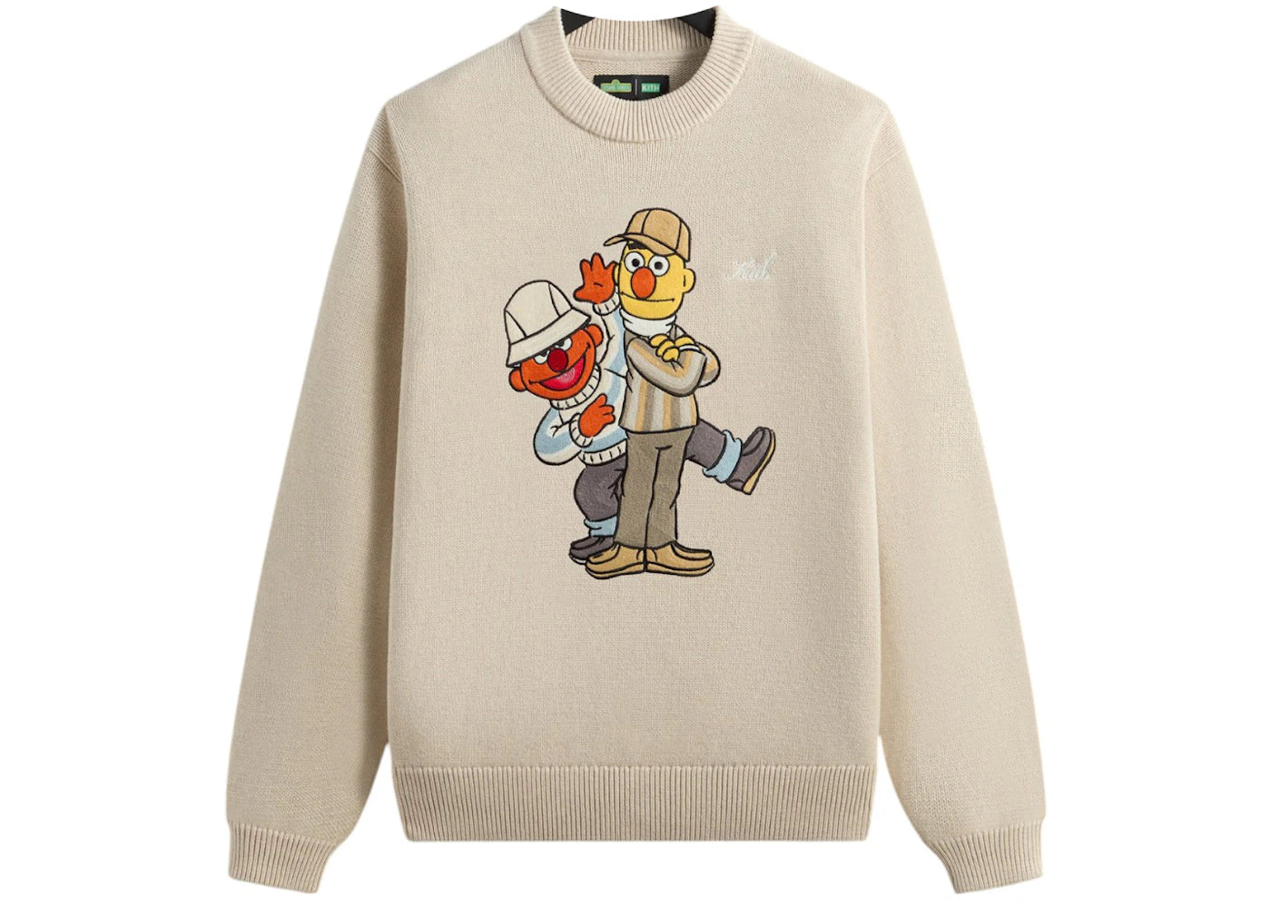 Kith x Sesame Street Bert & Earnie Crewneck Sweater Sandy Heather - vue secondaire A