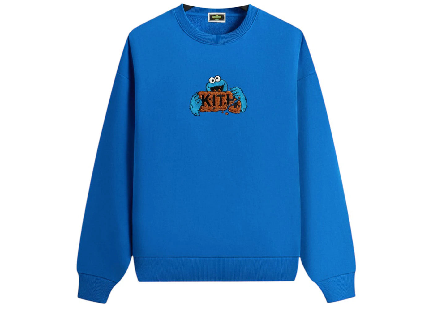 Kith x Sesame Street Cookie Monster Nelson Crewneck Voyage - vue 360