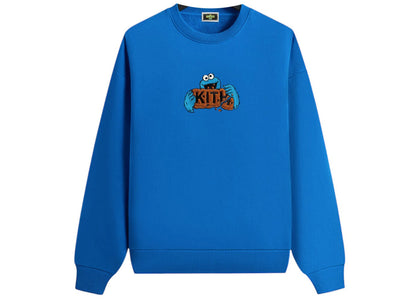 Kith x Sesame Street Cookie Monster Nelson Crewneck Voyage - authentic Kith product