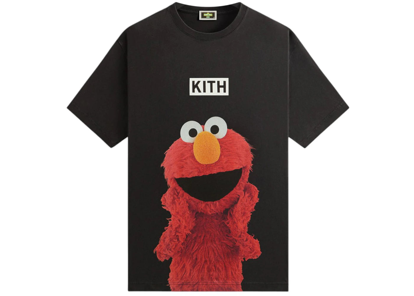 Kith x Sesame Street Elmo Tee Black - vue 360