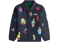 Kith x Sesame Street Kids Reversible Coaches Jacket Black
