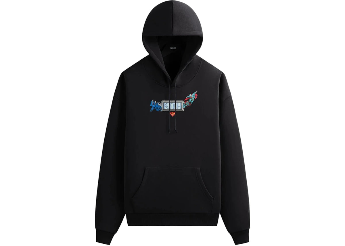 Kith x Superman Booth Nelson Hoodie Black - vue secondaire A