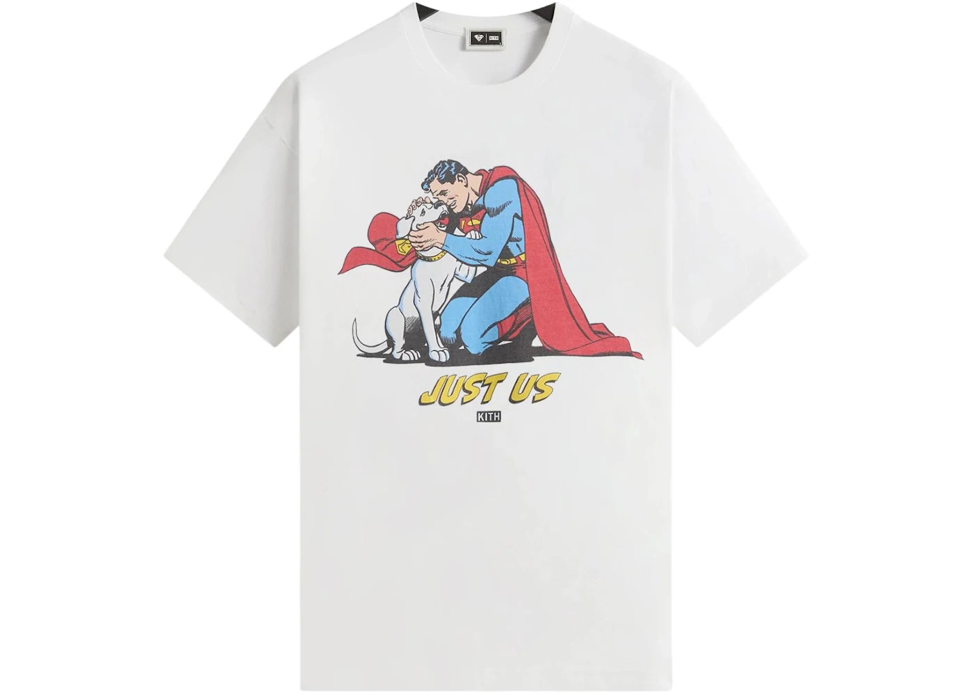 Kith x Superman Just Us Vintage Tee White - vue 360