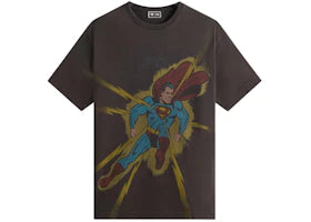 Kith x Superman Lightning Bolt Tee Black