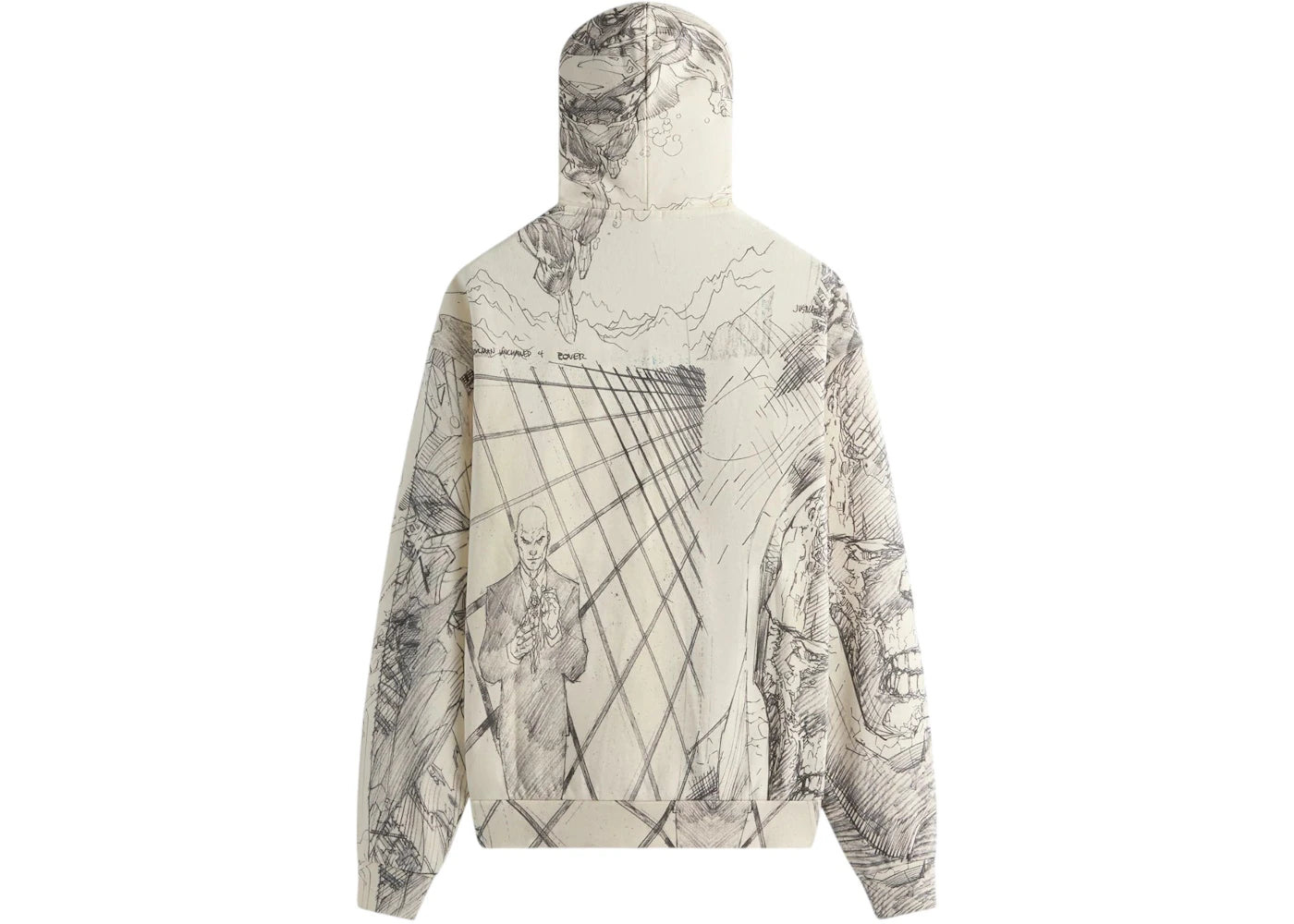 Kith x Superman Sketch Nelson Hoodie Sandrift - vue secondaire B