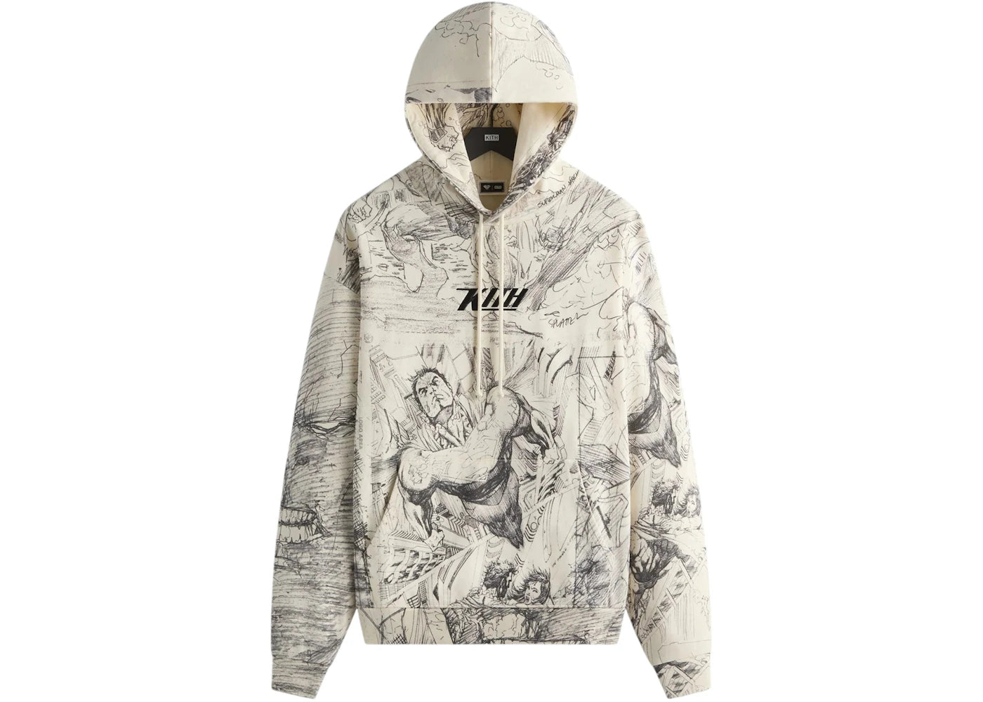 Kith x Superman Sketch Nelson Hoodie Sandrift - vue secondaire A