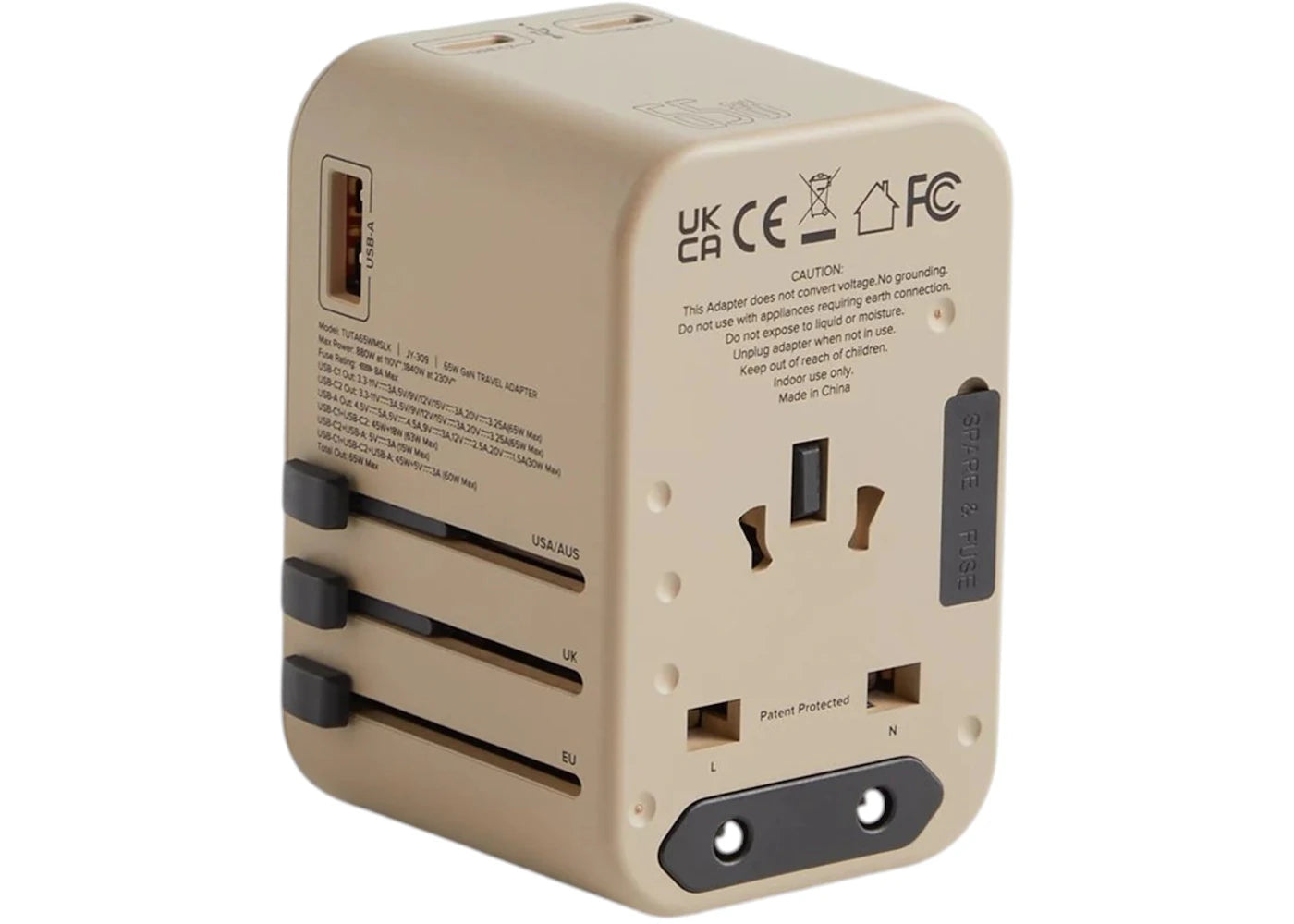 Kith x Tumi 65W Universal Power Adapter Quicksand