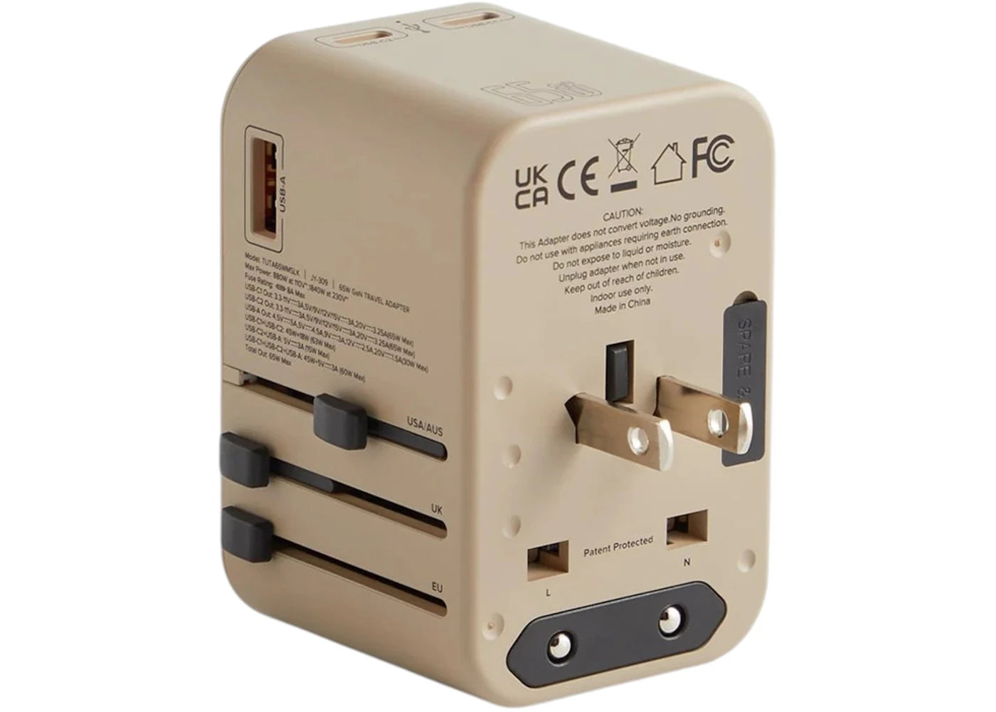 Kith x Tumi 65W Universal Power Adapter Quicksand