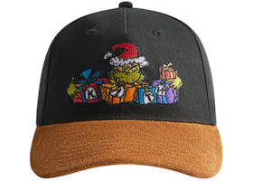 Kith x The Grinch Bay Low Pinch Crown Snapback Black - vue 360