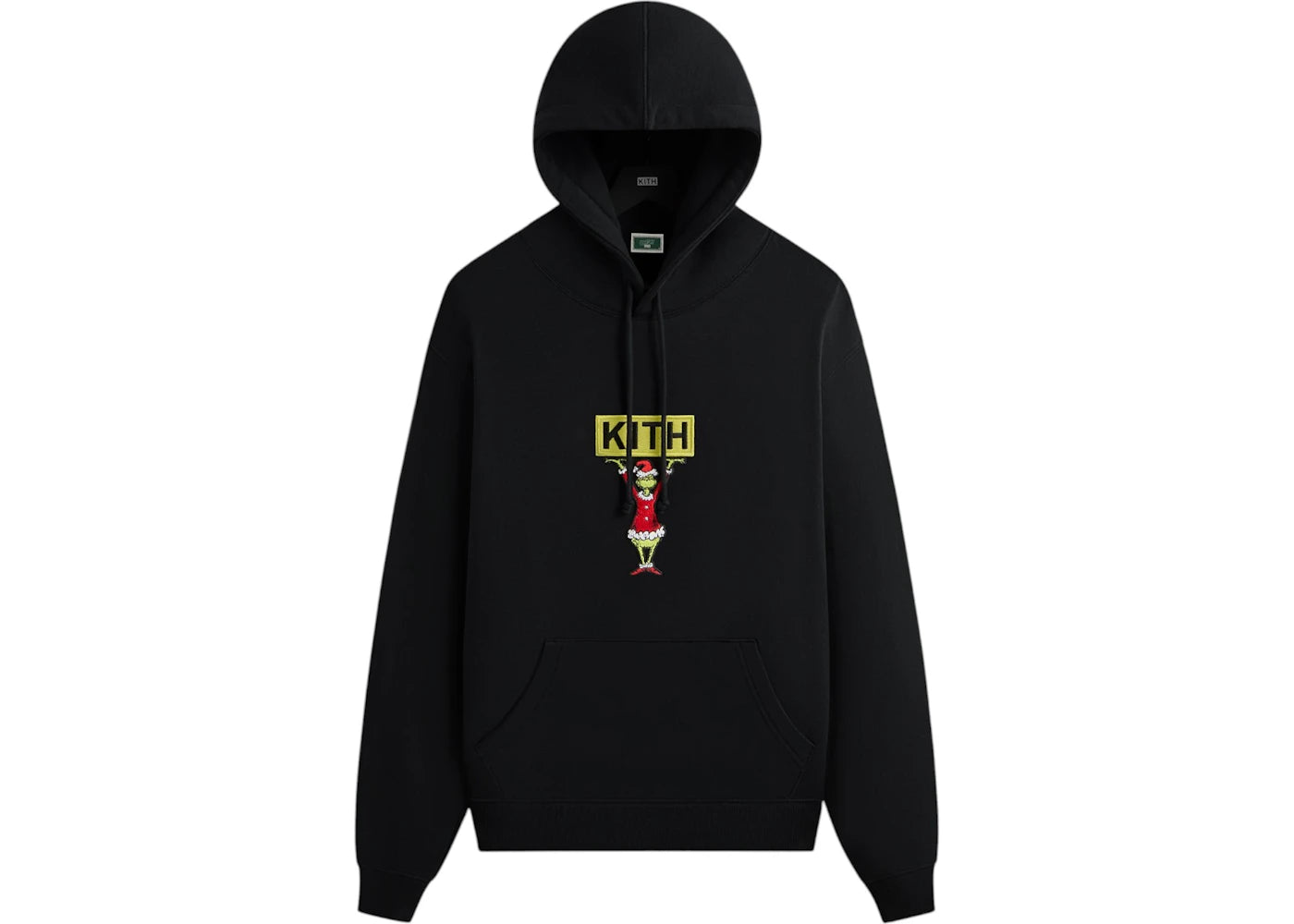 Kith x The Grinch Classic Logo Williams III Hoodie Black Beauty - vue 360