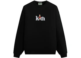 Kith x The Grinch Serif Nelson Crewneck Black Beauty - vue 360