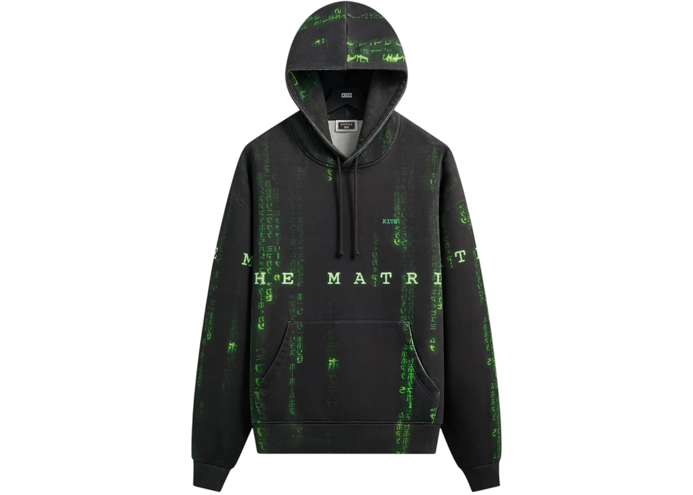 Kith x The Matrix Code Vintage Nelson Hoodie Black - vue 360