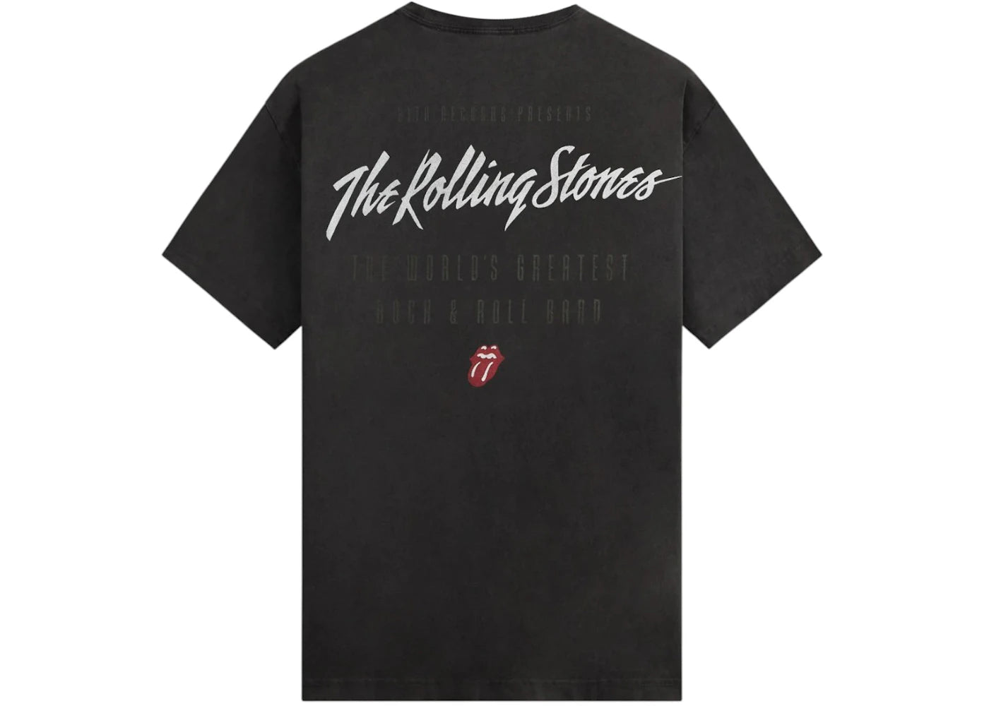 Kith x The Rolling Stones Keith Richards Concert Photo Vintage Tee Black - vue secondaire B