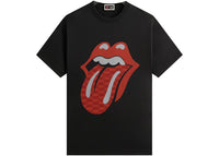 Kith x The Rolling Stones Monogram Tongue Tee Black