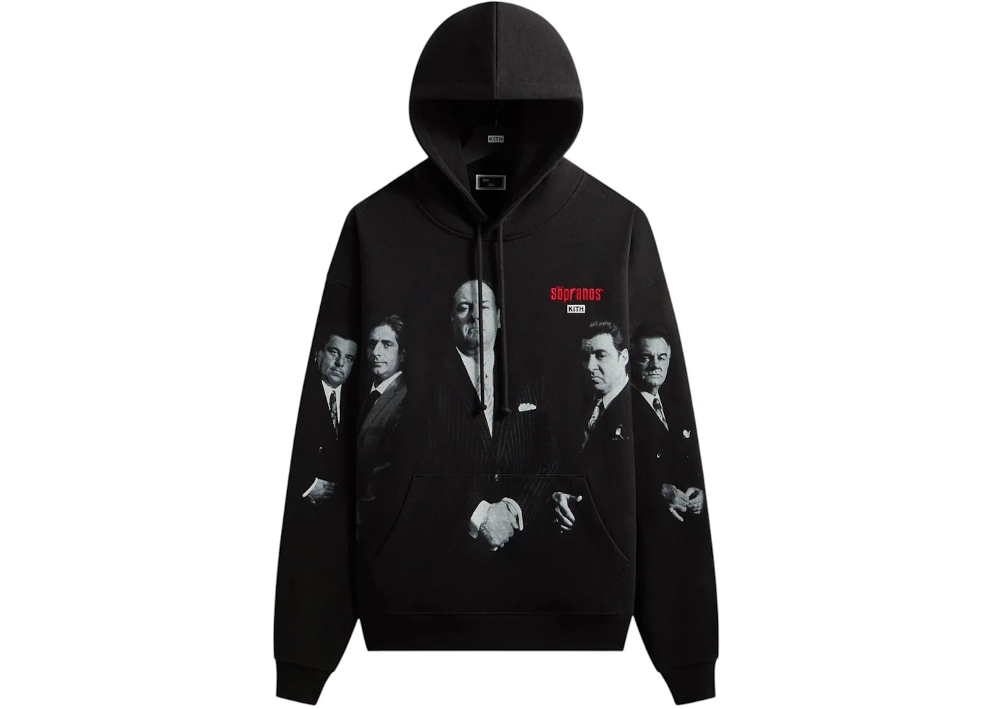 Kith x The Sopranos Arched Character Nelson Hoodie Black - vue 360