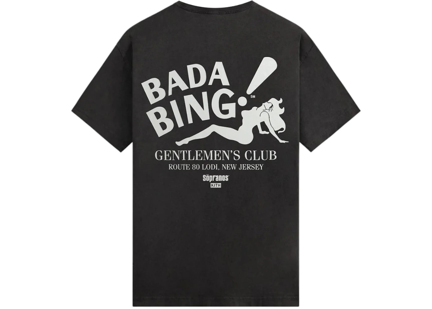 Kith x The Sopranos Bada Bing Vintage Tee Black - vue secondaire B