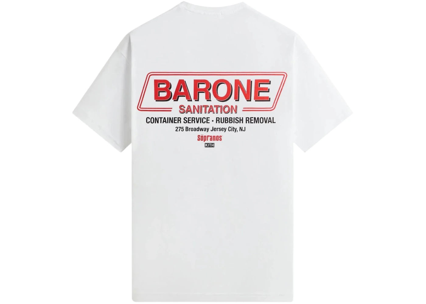 Kith x The Sopranos Barone Sanitation Vintage Tee White - vue secondaire B