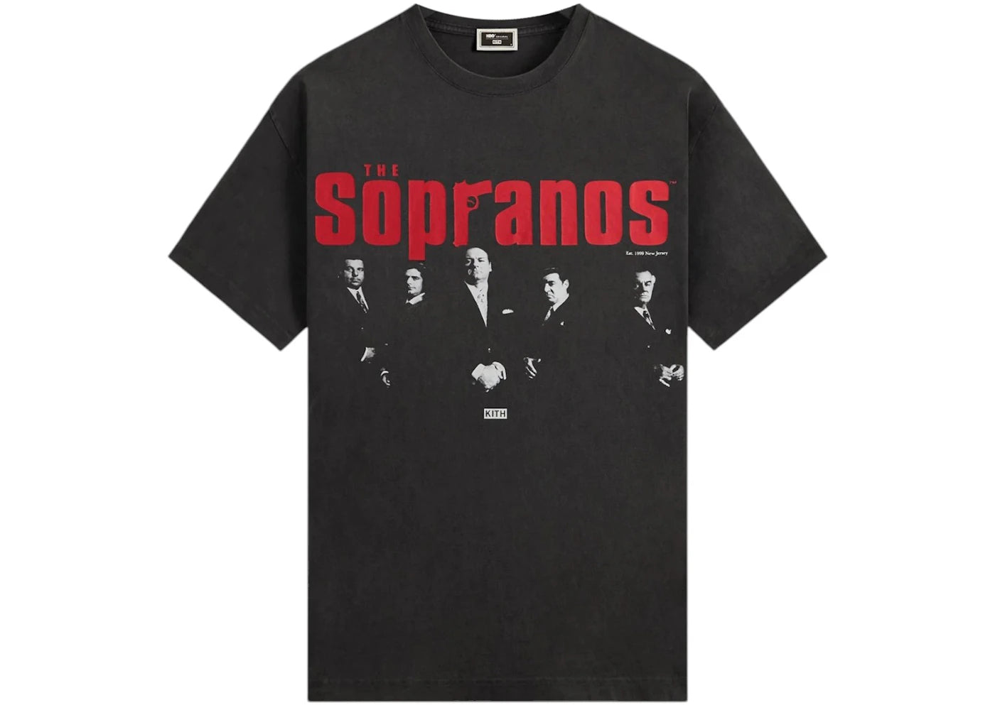Kith x The Sopranos Est. 1990 Poster Vintage Tee Black - vue secondaire A