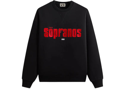 Kith x The Sopranos Main Logo Nelson Crewneck Black - authentic Kith product