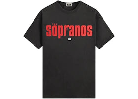 Kith x The Sopranos Main Logo Vintage Tee Black