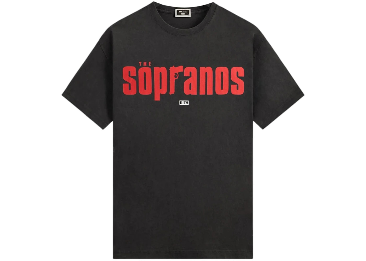Kith x The Sopranos Main Logo Vintage Tee Black - vue secondaire A