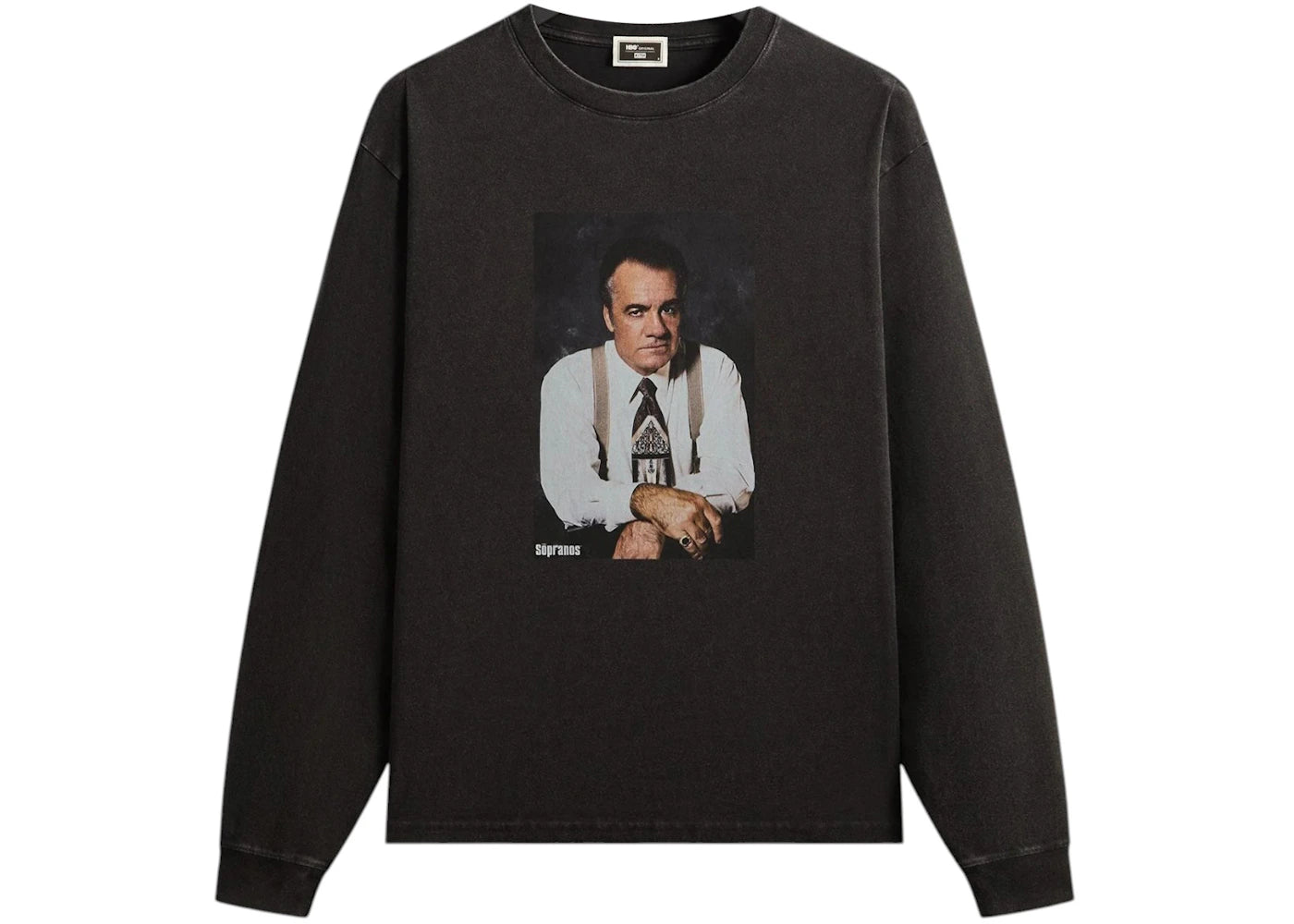 Kith x The Sopranos Paulie Vintage Long Sleeve Tee Black - vue secondaire A