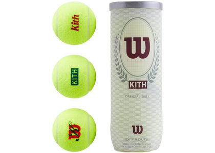 Kith x Wilson Regular Duty Tennis Ball Set Yellow - authentic Kith product