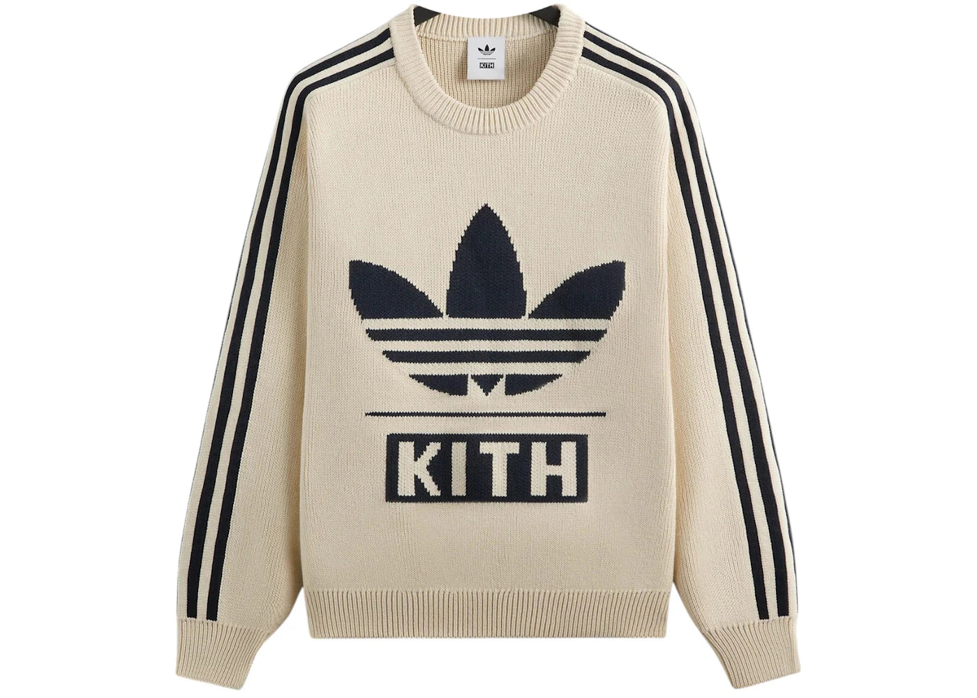 Kith x adidas Football Knit Sweater Chalk White - vue secondaire A