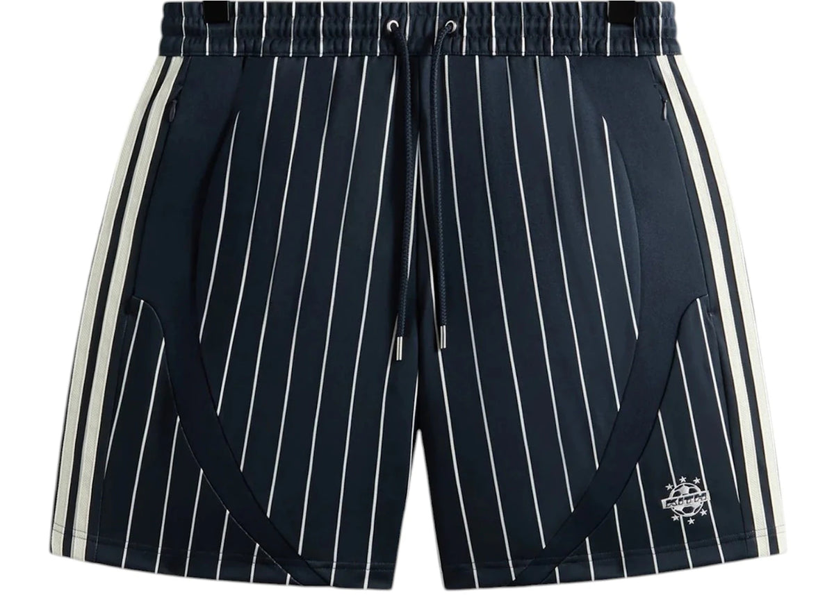 Kith x adidas Football Pinstripe Short Nocturnal - vue secondaire A