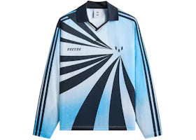 Kith x adidas Messi Football Blue Goalkeeper Long Sleeve Tee