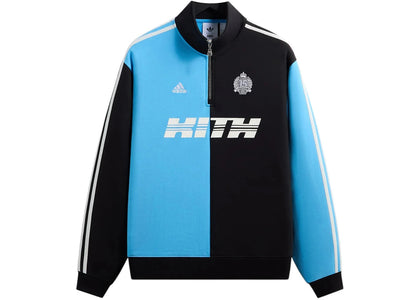 Kith x adidas Messi Football Fleece Quarter Zip Night Navy - authentic Kith product
